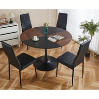 Spacious 47.2 Inch Round Dining Table For Home Or Office Use Stylish Coffee Table 120x120x74cm
