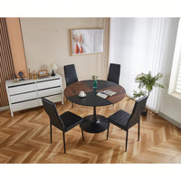 Spacious 47.2 Inch Round Dining Table For Home Or Office Use Stylish Coffee Table 120x120x74cm