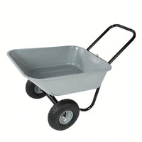 Heavy-Duty Two-Wheeled Garden Cart With 10-Inch Pneumatic Wheels For Easy Transport