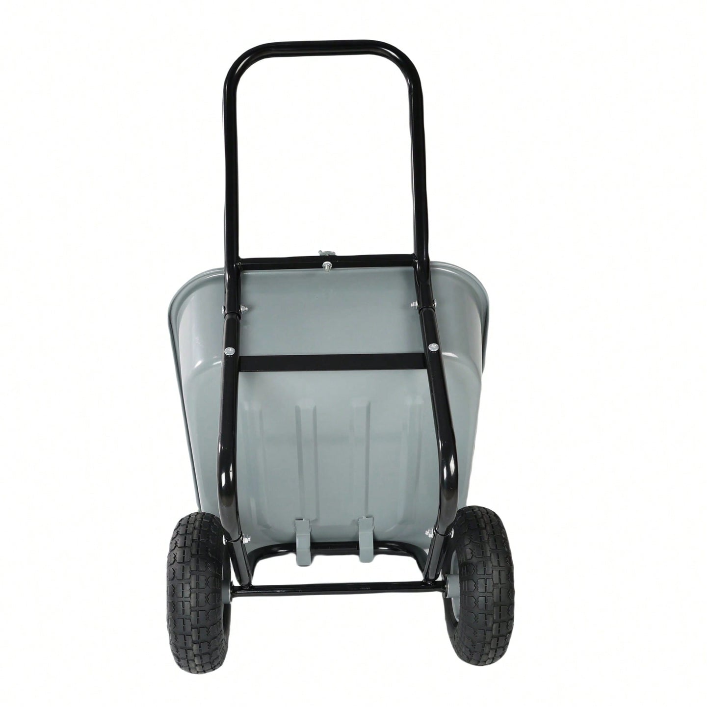 Heavy-Duty Two-Wheeled Garden Cart With 10-Inch Pneumatic Wheels For Easy Transport