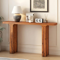 Elegant Acacia Veneer Entryway Table For Hallway Foyer Living Room And Corridor