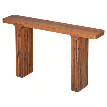 Elegant Acacia Veneer Entryway Table For Hallway Foyer Living Room And Corridor