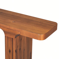 Elegant Acacia Veneer Entryway Table For Hallway Foyer Living Room And Corridor