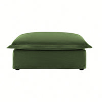 Plush Ottoman For Cozy Living Spaces Cream