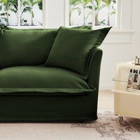 Plush Ottoman For Cozy Living Spaces Cream