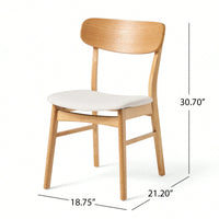 Set Of 2 Modern Upholstered Dining Chairs With Stylish Design For Kitchen And Dining Room