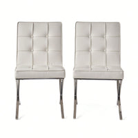 Elegant Set Of 2 Contemporary Dining Chairs For Modern Home Decor