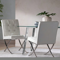 Elegant Set Of 2 Contemporary Dining Chairs For Modern Home Decor