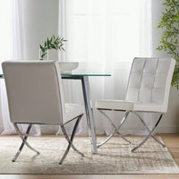 Elegant Set Of 2 Contemporary Dining Chairs For Modern Home Decor