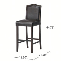 Stylish And Comfortable High-Back Barstool For Modern Home Decor