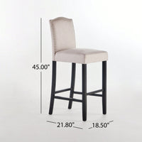 Stylish And Comfortable High-Back Barstool For Modern Home Decor