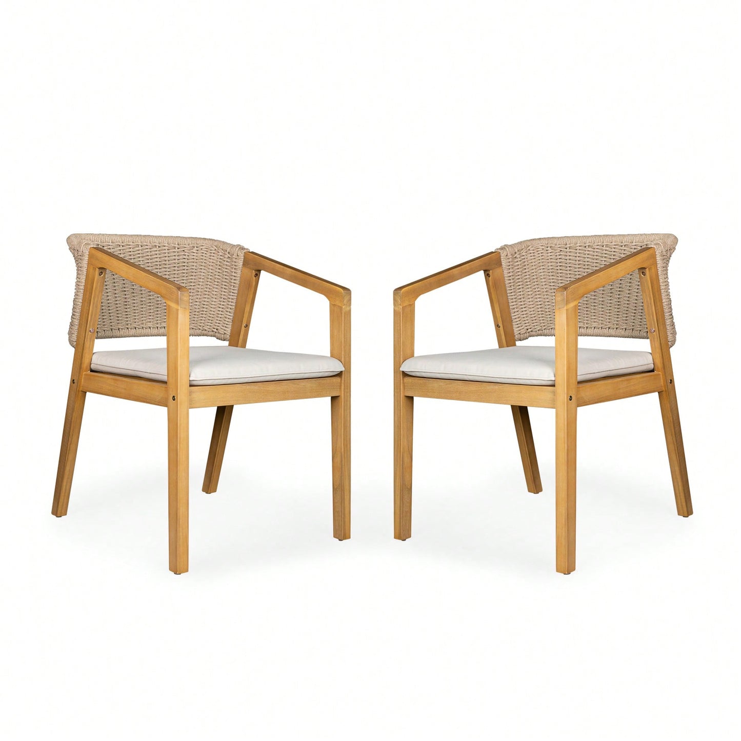 Set Of 2 Modern Upholstered Dining Chairs With Stylish Design And Comfortable Seating