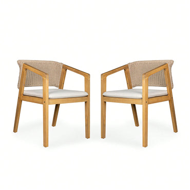 Set Of 2 Modern Upholstered Dining Chairs With Stylish Design And Comfortable Seating