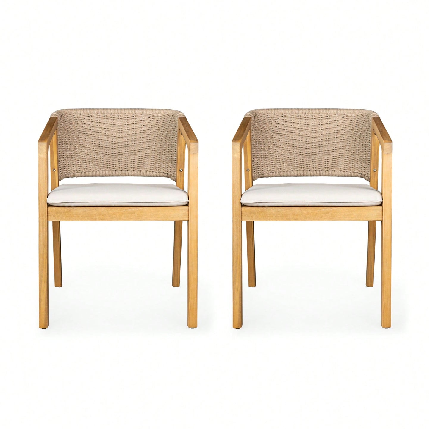 Set Of 2 Modern Upholstered Dining Chairs With Stylish Design And Comfortable Seating