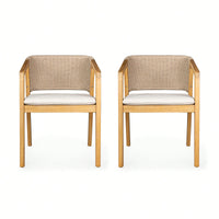 Set Of 2 Modern Upholstered Dining Chairs With Stylish Design And Comfortable Seating