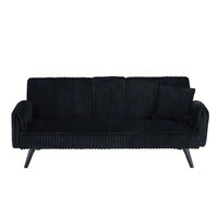 Minimalist Straight-Line Corduroy Sofa For Living Room And Bedroom Comfort