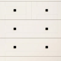 5-Drawer Chest Of Drawers With Farmhouse Door Design White