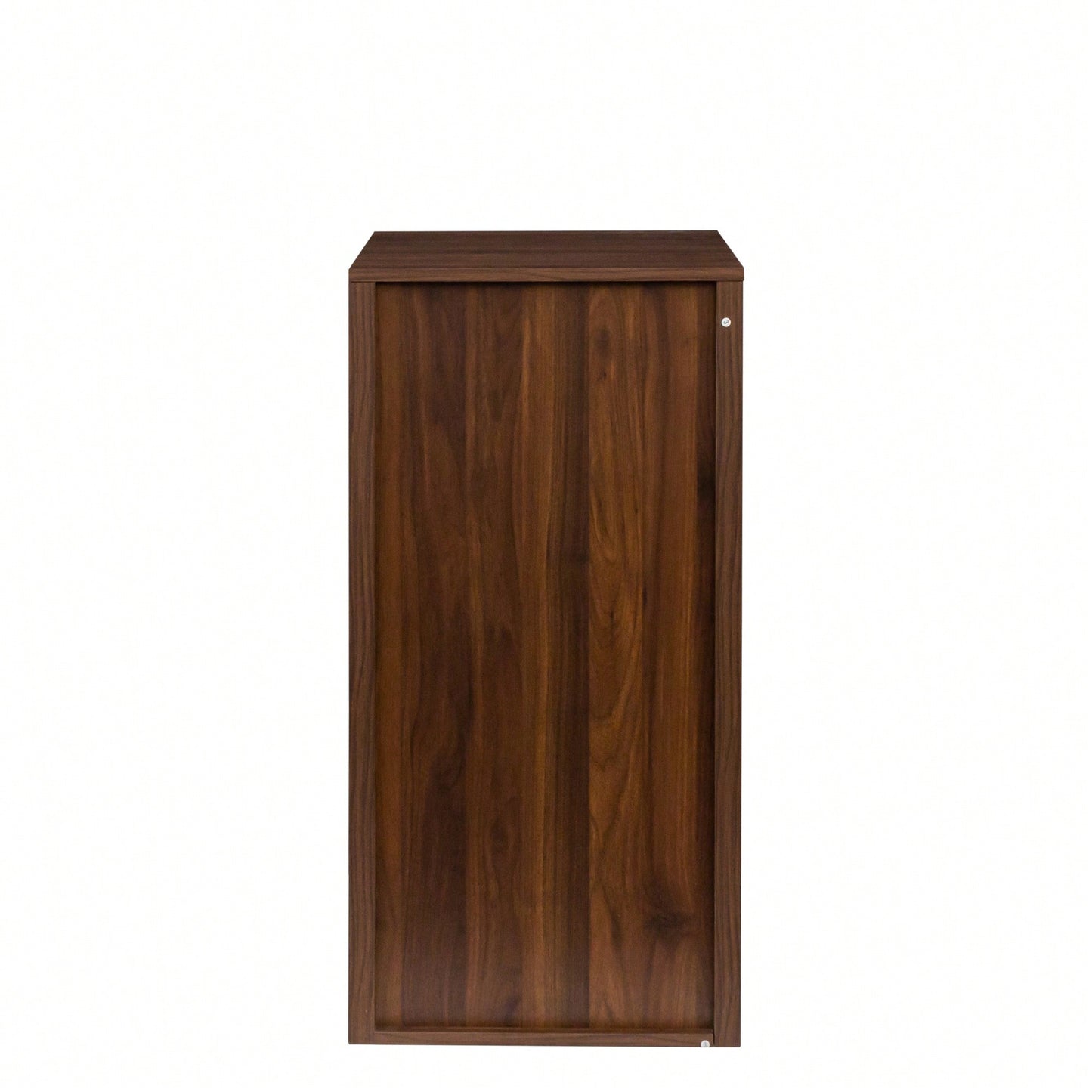 Modular 32 Inch Wine Bar Buffet Cabinet For Stylish Home Storage Brown Walnut