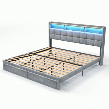 Luxury King Size Bed With Classic Design And Comfortable Mattress