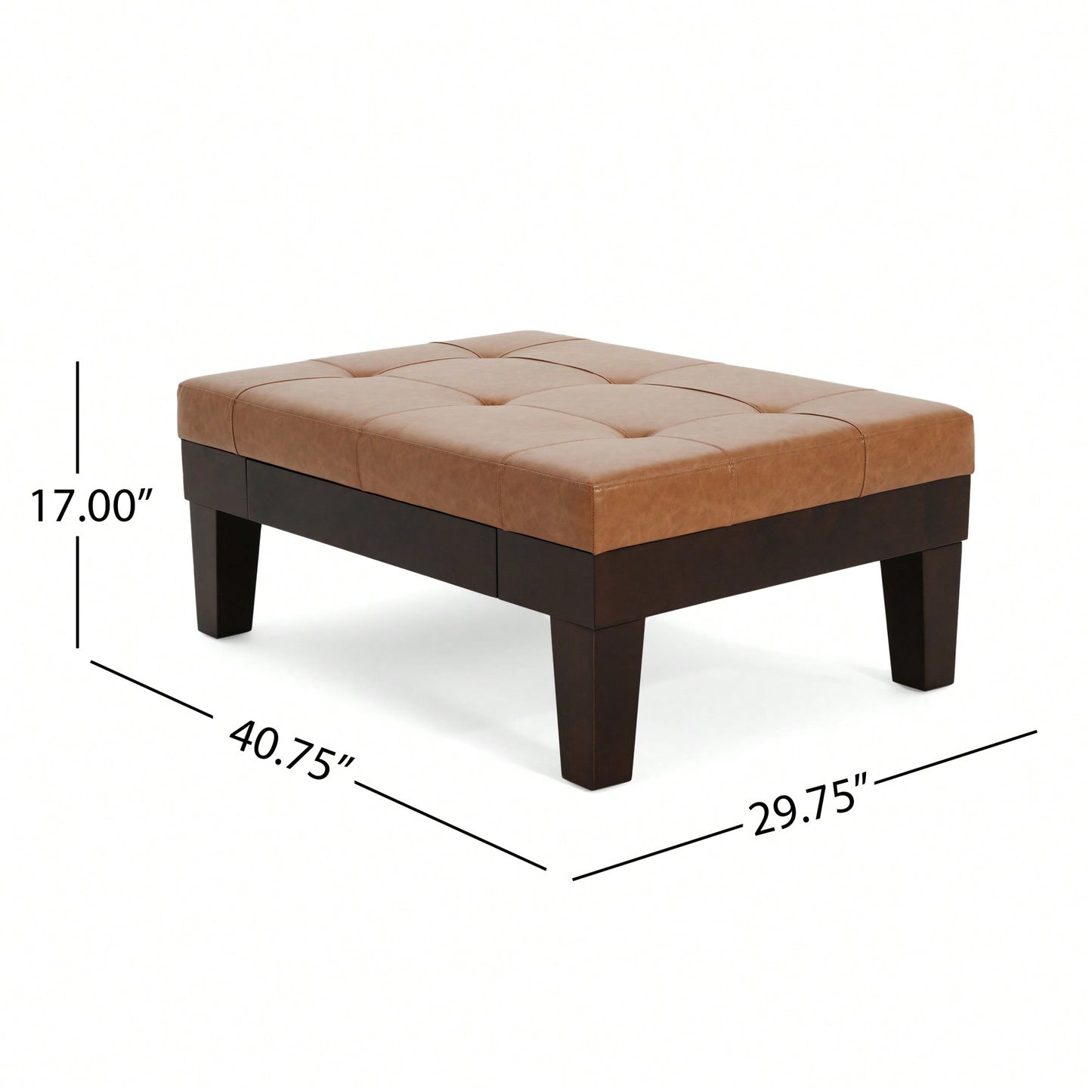 Stylish Storage Ottoman With Drawer For Living Room And Bedroom Decor