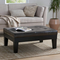 Stylish Storage Ottoman With Drawer For Living Room And Bedroom Decor