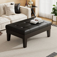 Stylish Storage Ottoman With Drawer For Living Room And Bedroom Decor