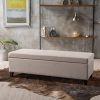 Elegant Storage Ottoman With Versatile Seating And Stylish Design For Home Organization