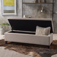 Elegant Storage Ottoman With Versatile Seating And Stylish Design For Home Organization