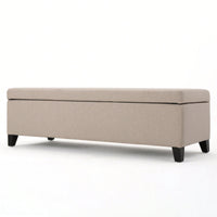 Elegant Storage Ottoman With Versatile Seating And Stylish Design For Home Organization