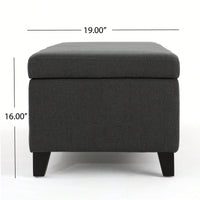 Elegant Storage Ottoman With Versatile Seating And Stylish Design For Home Organization