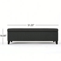 Elegant Storage Ottoman With Versatile Seating And Stylish Design For Home Organization