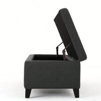 Elegant Storage Ottoman With Versatile Seating And Stylish Design For Home Organization