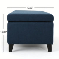Elegant Storage Ottoman With Versatile Seating And Stylish Design For Home Organization
