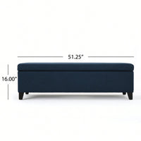 Elegant Storage Ottoman With Versatile Seating And Stylish Design For Home Organization
