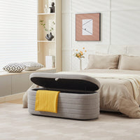 Upholstered Storage Ottoman And Entryway Bench For Stylish Organization White