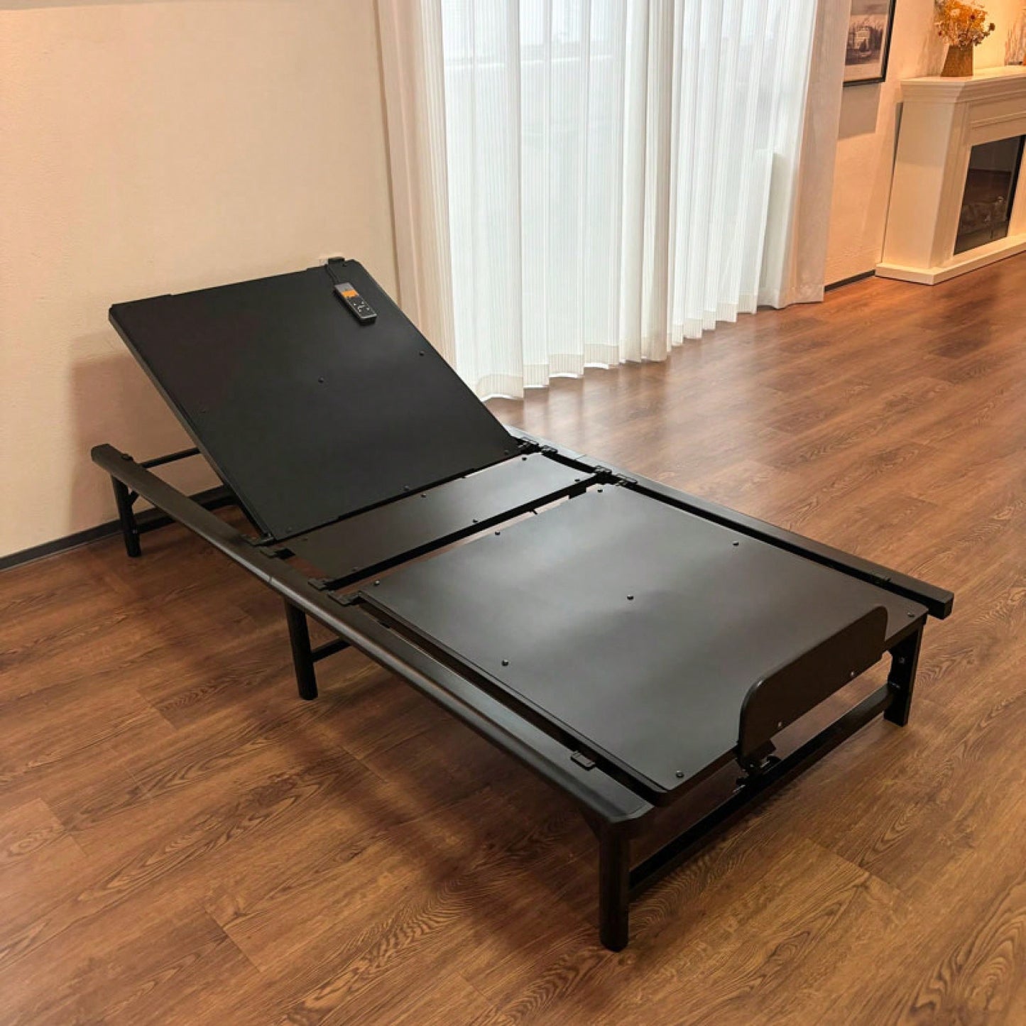 Twin XL Adjustable Bed Frame With Dual Motors Independent Head And Foot Incline Zero Gravity And TV Presets 450 Lbs Capacity