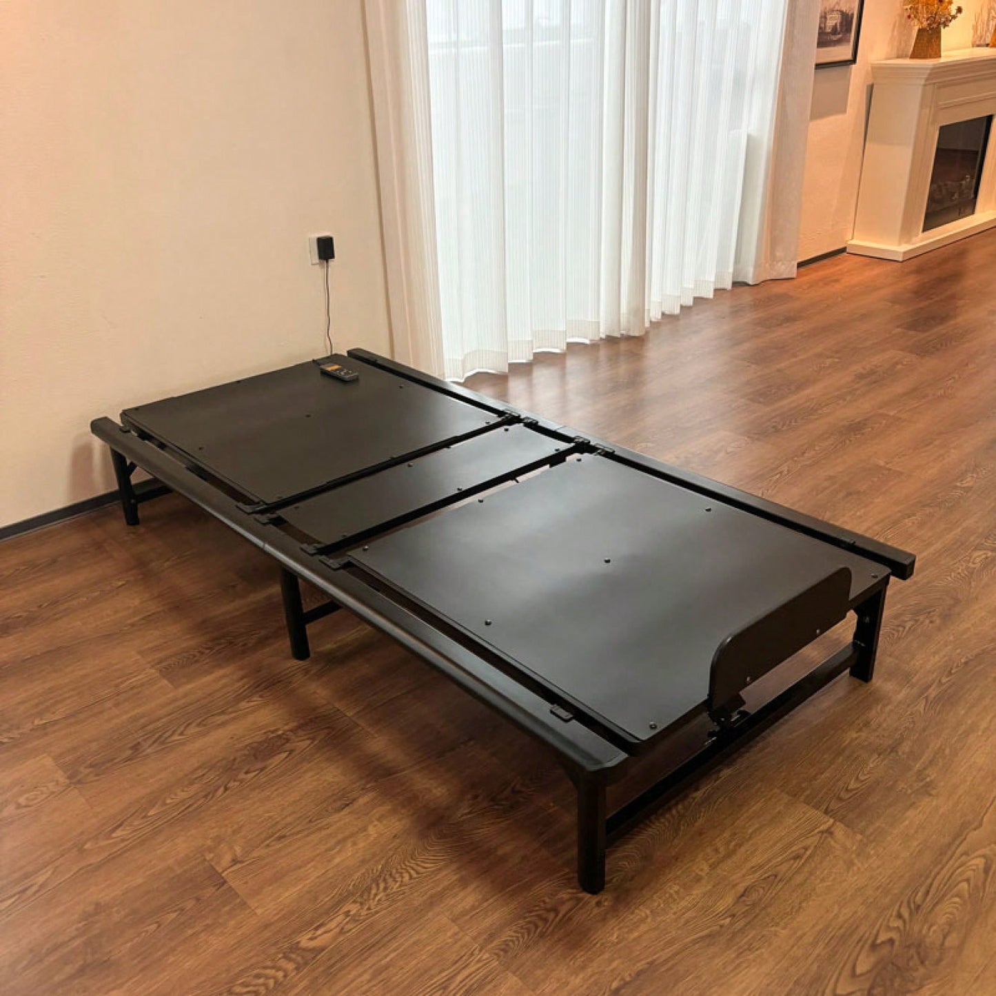 Twin XL Adjustable Bed Frame With Dual Motors Independent Head And Foot Incline Zero Gravity And TV Presets 450 Lbs Capacity