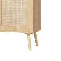 Stylish Rattan Wood Dresser Storage Cabinet For Bedroom Living Room Entryway Hallway