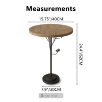 Modern Round Side Table For Small Spaces Accent End Table With Metal Legs Ideal For Living Room Bedroom And Office