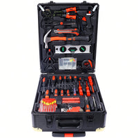 Comprehensive 969 Piece Home Repair Tool Set With Rolling Storage Case And 4 Drawers For Homeowners And Handyman Maintenance