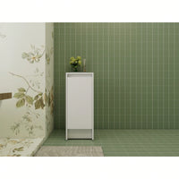 12 Inch Freestanding Bathroom Storage Cabinet With Soft Close Doors And Floor Mounting Design For Organized Space