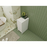 12 Inch Freestanding Bathroom Storage Cabinet With Soft Close Doors And Floor Mounting Design For Organized Space