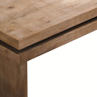 Versatile Natural Wood 2-Tier Coffee Table For Living Room 47.6" L X 23.6" W X 16.3" H