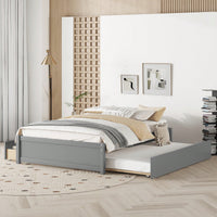 Espresso Full Bed With Twin Trundle And Dual Storage Drawers