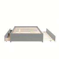 Espresso Full Bed With Twin Trundle And Dual Storage Drawers