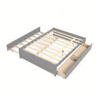 Espresso Full Bed With Twin Trundle And Dual Storage Drawers