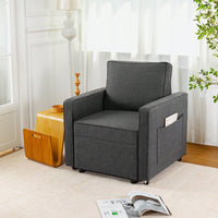 Corduroy Retractable 3 Seater Sofa For Small Spaces Easy Assembly Flexible Design Ideal For Living Rooms And Apartments Cream White