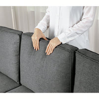 Corduroy Retractable 3 Seater Sofa For Small Spaces Easy Assembly Flexible Design Ideal For Living Rooms And Apartments Cream White