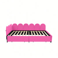 Elegant Full Size Upholstered Daybed With Storage Drawers Velvet Sofabed And Soft Fabric Headboard No Box Spring Required Beige
