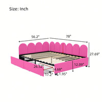 Elegant Full Size Upholstered Daybed With Storage Drawers Velvet Sofabed And Soft Fabric Headboard No Box Spring Required Beige